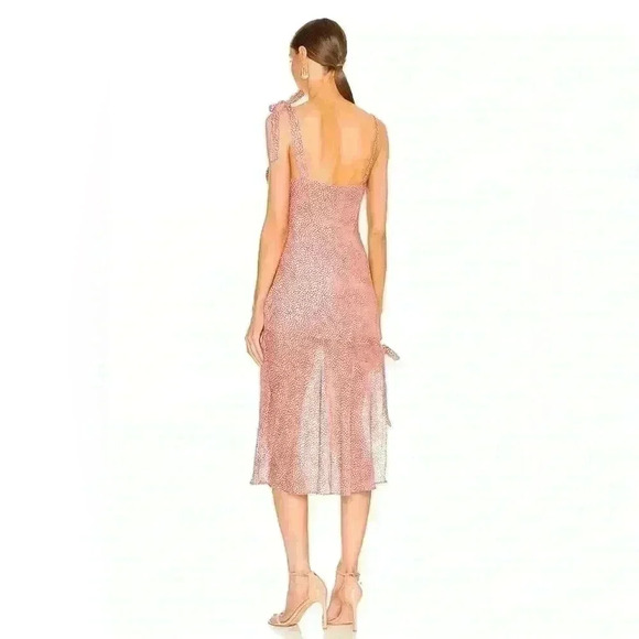 Lovers + Friends Sonora Midi Dress in Rosey Pink Size Small - Picture 2 of 10